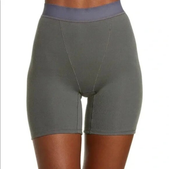 SKIMS Pointelle Logo Boxer Shorts NEW Slate 4X - Picture 2 of 8